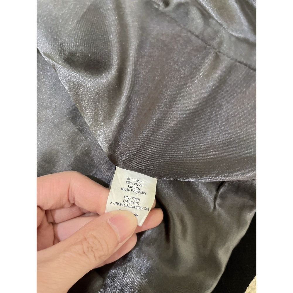 J CREW‎ WOMEN WOOL COAT SIZE 0 - Picture 10 of 10